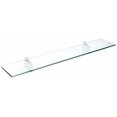 thumbnail image 2 of Spancraft Glass R-8x18-Chrome Raven Glass Shelf, 8" x 18", Chrome, 2 of 4