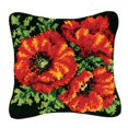 thumbnail image 1 of s de gancho de pestillo para DIY, funda de almohada para sofá, funda de cojín, , decoración peluda, adornos para decoración para hogar, 17 `` Flor 8 Gloria Lienzo de alfombra de gancho de seguridad, 1 of 9