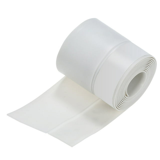 Injueey Tira de sellado de ventana, pegatina de sellado autoadhesiva de pelado de clima de silicona para puerta, grieta de vidrio, ventana, puerta, cinta Juegos de accesorios de baño Blanco 45 mm Injueey HA003325-03