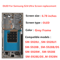 thumbnail image 3 of OLED Galaxy S24 Ultra Screen Replacement for Samsung 5G Display with Grey Frame, 3 of 4