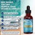 thumbnail image 3 of Tropical Oasis - USDA Organic Superdose Vitamin B Complex Drops | Liquid Supplement for Energy Boost, Brain Function, Immune Support, & Skin Health | Tropical Strawberry, 2 fl oz, 60 Servings, 3 of 7