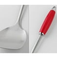 thumbnail image 3 of Raindrops Stainless Steel Utensils 1Pack Kitchen Spatula Metal Long Handle Heat Resistant for Cooking 13.4x3.5x0.4in, 3 of 8