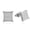 Silver, variant on 925 Sterling Silver Plated Iced Out Square Earrings for Men, Pave Full CZ Cushion Stud Earrings, Hypoallergenic Hip Hop Streetwear Chunky Jewelry Gift