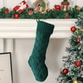 thumbnail image 2 of Dengmore Christmas Stockings 18 Inches Knitted Christmas Stockings Fireplace Hanging Gift Bags Monogram Xmas Stockings for Kids Family Holiday Party Decoration, 2 of 6