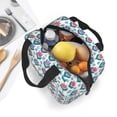 thumbnail image 4 of Lsque Tulips Flowers Pattern Lunch Bag Women/Men Insulated Lunch Box,Small Leakproof Cooler Food Lunch Containers Reusable High Capacity Lunch Tote Bags, 4 of 6