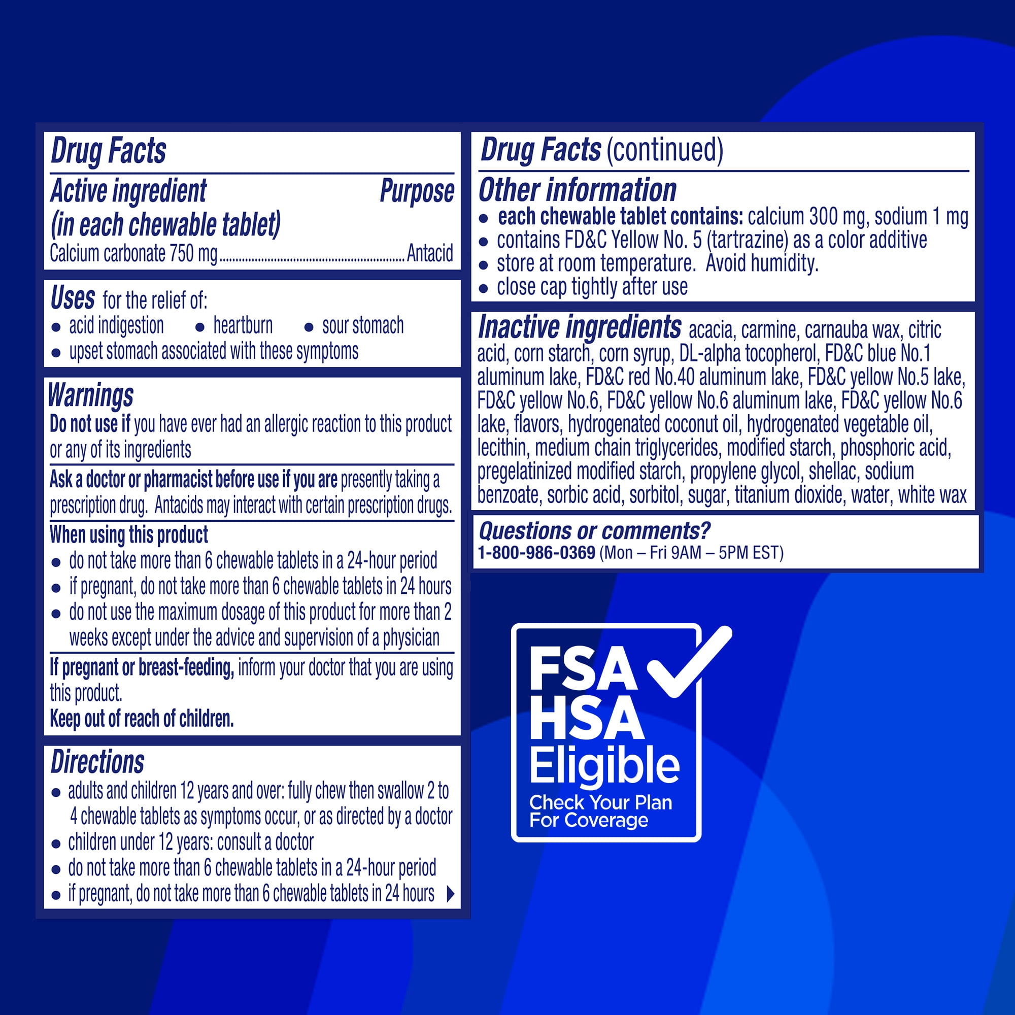 (3 pack) Alka-Seltzer Extra Strength Heartburn ReliefChews, Antacid for Fast Heartburn & Acid Indigestion Relief on the Go, 120 Ct