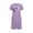 Purple, variant on Wensltd Valentine's Day Short Nightgown Women Round Neck Short Sleeve with Print Cozy Lightweight Sleepshirt Plus Size for Daily Wear