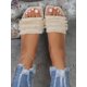 thumbnail image 4 of New Arrival Women's Flat Beach Flip Flops, Peep Toe, Fringe Tassel, Easy Slip-on, For Outdoor Wear, 4 of 5