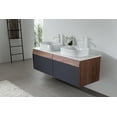 thumbnail image 5 of Ronda 55" Dark Blue Wall Mount Bathroom Vanity, 5 of 10