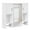 Off-White, variant on VECELO 2 Door Bathroom Storage Medicine Cabinet with Mirror and Towel Rack, Adjustable Open Shelves, Wall Mounted Storage Cabinet, White