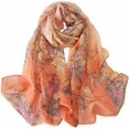 thumbnail image 1 of GFDYREE Foulards pour Femmes Légers Foulards Mode Imprimé Motif Floral Foulard Châle Étoles, 1 of 3
