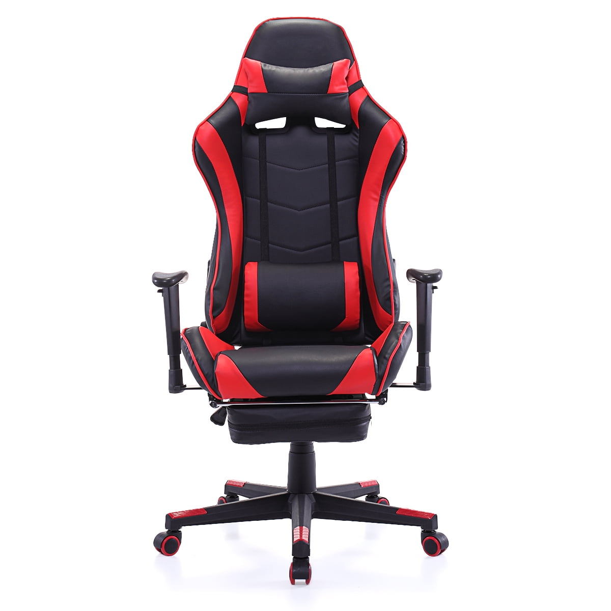 Kepooman High-Back Swivel Gaming Chair, Reclining Ergonomic Computer Chair with Lumbar Support - Red Kepooman High-Back Swivel Gaming Chair, Reclining Ergonomic Computer Chair with Lumbar Support - Red