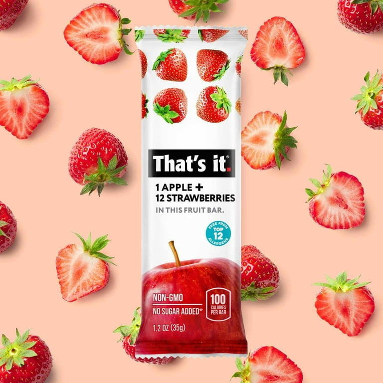 That's it Fruit Bars Snack Gift Box ( 20 Pack )100% All Natural,  Gluten-Free, Vegan, Low Carb Snacks - Healthy Fruit Snacks Bulk Variety