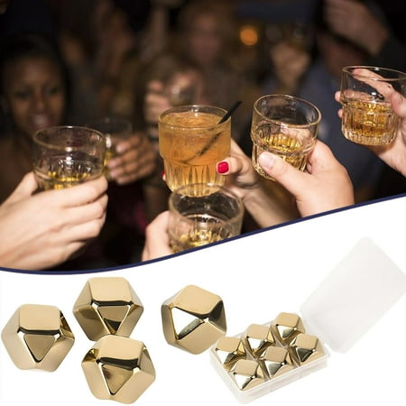 

ãTOTOãIce Cube Mold Metal Stones Gifts Presents Cool Gadgets For Boyfriend Husband Grandpa