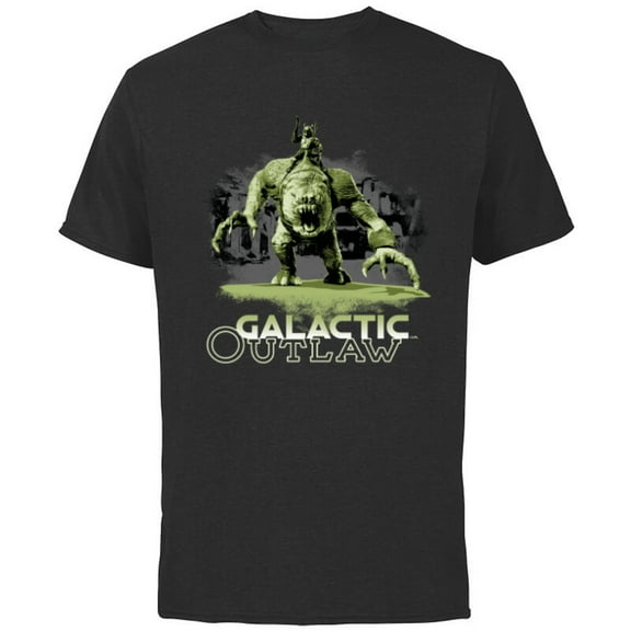 Star Wars The Book of Boba Fett Galactic Outlaw Rancor Rider - Short Sleeve Cotton T-Shirt for Adults - Customized-Black