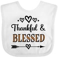 thumbnail image 3 of Inktastic Thanksgiving Greeting Thankful Blessed Girls Baby Bib, 3 of 4