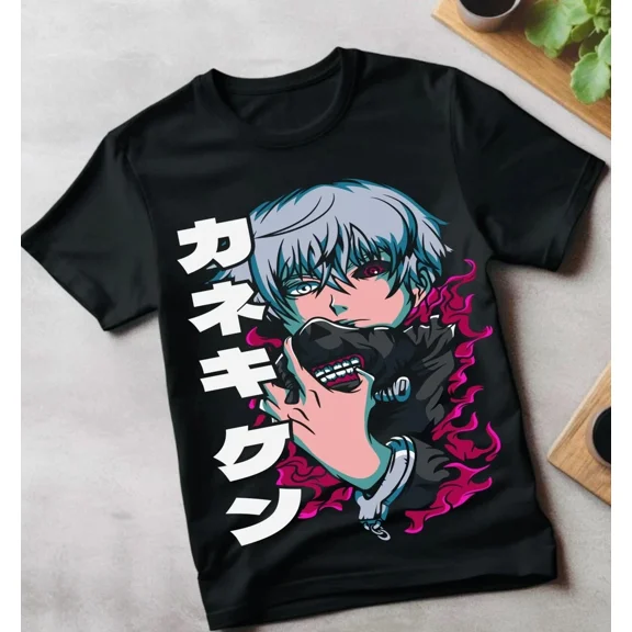 ANIME TOKYOU GHOUL KENEKI BLACK T SHIRT UNISEX STYLE