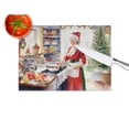 thumbnail image 4 of Cookies with Santa Claus Mrs. Claus Glass Cutting Board Large 12 in x 15 in, 4 of 5