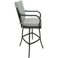 thumbnail image 3 of Outdoor or Indoor 30" Bar Stool - Ofir - White Linen - Gray, 3 of 8