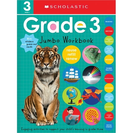 Scholastic Early Learners Third Grade Jumbo Workbook: Scholastic Early Learners (Jumbo Workbook), (Paperback)