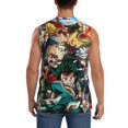 thumbnail image 4 of Anime Boku No Hero Men's Tank Top Lightweight Summer Sleeveless Tee Shirt Muscle Tank Tops Workout T-Shirts Casual Athletic Undershirts, 4 of 7