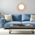 thumbnail image 3 of Rattan Innovative Art Decoration Round Makeup Mirror Dressing Bathroom Wall Hanging Mirror, 3 of 6