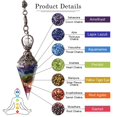 thumbnail image 2 of Crystal Pendulum Natural Stone Pendulums Pendant For Divination Dowsing, 2 of 5