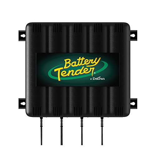 Battery Tender 4-Bank: 12V, 1.25 Amp Chargeur de Batterie - Banque de Charge de Batterie 12V avec 4 Ports - Charge et Maintient Simultanément jusqu'à Quatre Batteries - 022-0148-DL-WH