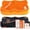 Orange, variant on Enlarged 19.7" Gel Seat Cushion, Egg Gel Chair Pads for Wheelchair Pressure Coccyx Sciatica Pain Relief, Cooling Desk Seat Cushion for Kayak, Car, Office Chair Long Sitting[Black]