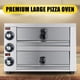 thumbnail image 2 of Horno de Pizza de Mesa KOOTEN Acero Inoxidable 2 Niveles con Temporizador para el Hogar y Restaurant, 2 of 9