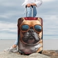 thumbnail image 5 of Salouo French Bulldog In Sunglasses Pattern Travel Dust-proof Suitcase Cover, Softside Suitcase Protector Luggage Cover Protector for 18-32inch ,Not Included Suitcase, 5 of 8