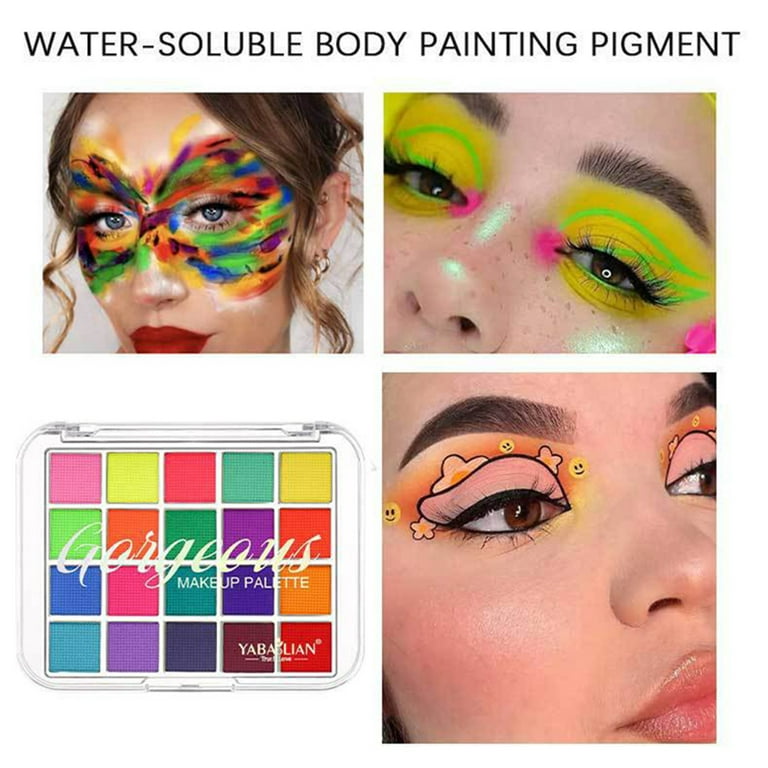 allshope Body Face Paint Cosplay Makeup Palette, Professional Face Painting  Oil Kit for Kids Adults, Special Effects Paints Palette 