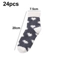thumbnail image 2 of Bienvenido Women Warm Super Soft Plush Slipper Sock Winter Fluffy Microfiber Crew Socks Casual Home Sleeping Fuzzy Cozy Sock, 2 of 5