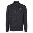 thumbnail image 2 of Men's Cutter & Buck Black Eastern Washington Eagles Big & Tall Traverse Camo Print Stretch Quarter-Zip Pullover Top, 2 of 3