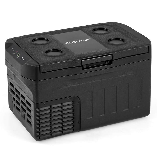 12 Volt Car Refrigerator with -4℉~68℉ Adjustable Range Divider for Camping