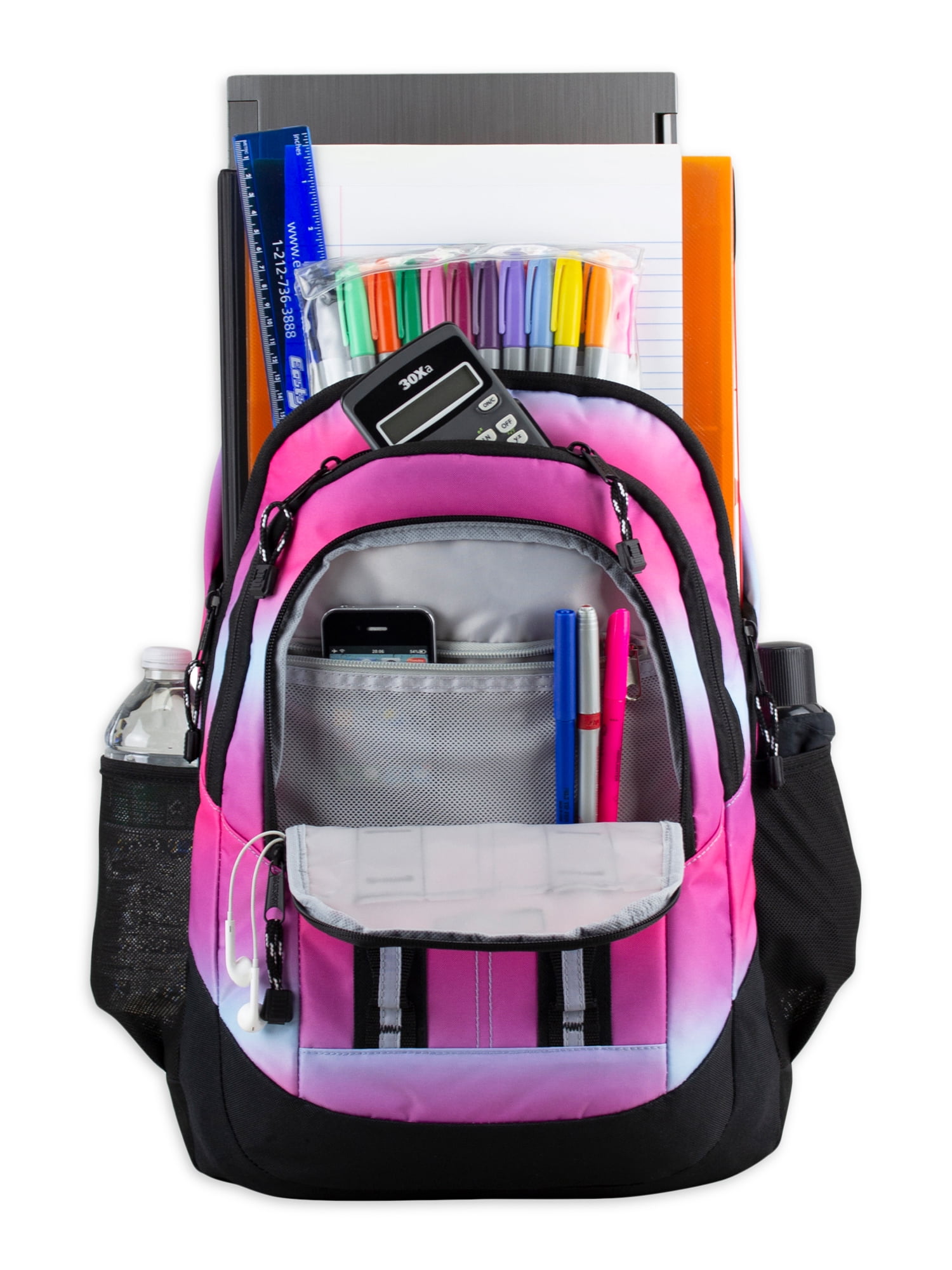 Eastsport Unisex Pinnacle Sport 19" Laptop Backpack, Pink and Purple Gradient