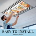 thumbnail image 6 of Pumpkins Thanksgiving Fluorescent Light Covers, Fall Black White Plaid Farmhouse Pumpkin Magnetic Light Covers for Ceiling Lights, Fluorescent Ceiling Shade for Classroom Bedroom Office 4x2Ft x 4PCS, 6 of 8