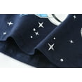 thumbnail image 6 of POPTEM Boys Pajamas Glow in the Dark Rocket Pjs Short Sleeves 2-Pieces Sleepwear Navy Blue 6T, 6 of 8