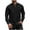 Black, variant on Mgmyaa Men's Long Sleeve Waffle Knit Button Up Cardigan with Standing Collar and Pockets, Casual Open Front Sweater Shirt for Daily Wear