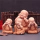 thumbnail image 4 of Lindas estatuas de monje pequeño, figuritas de Buda religioso, artesanías de resina, miniaturas de escritorio, adornos, accesorios, decoración del hogar, decoración del coche, 4 of 4