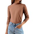 thumbnail image 3 of Long Sleeve Shirts for Women Crew Neck Shirts for Women Cute Tops for Women Casual Tops for Women Business Professional Tops for Women Slim Fit Tops Basic Tees for Women, 3 of 6