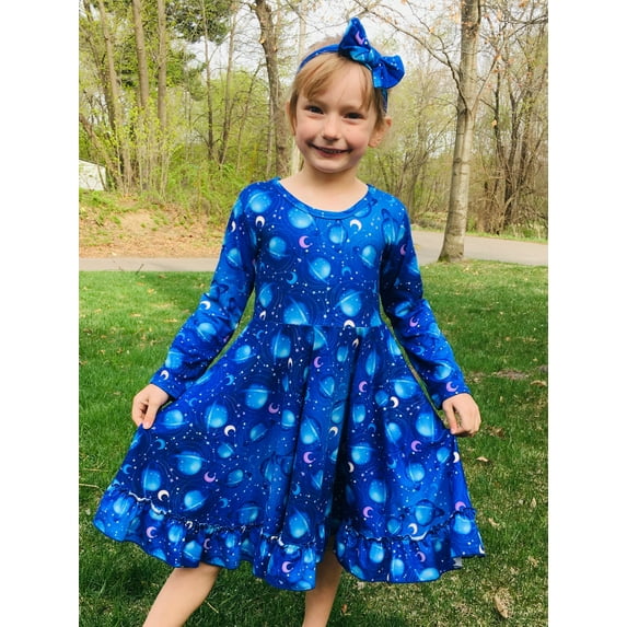 Planets Twirly Dress