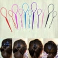 thumbnail image 3 of 2pcs Fashion Topsy Tail Hair Braid Ponytail Hair Accessory Maker Styling Tool, 3 of 6
