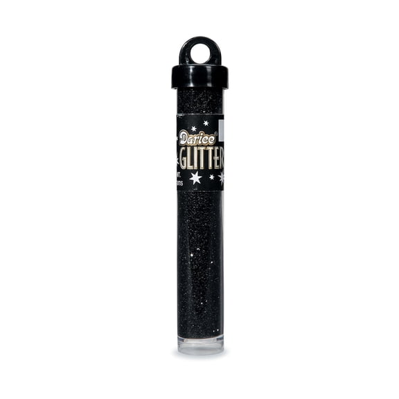 Darice 75 Ounce, Glitter Tube, black
