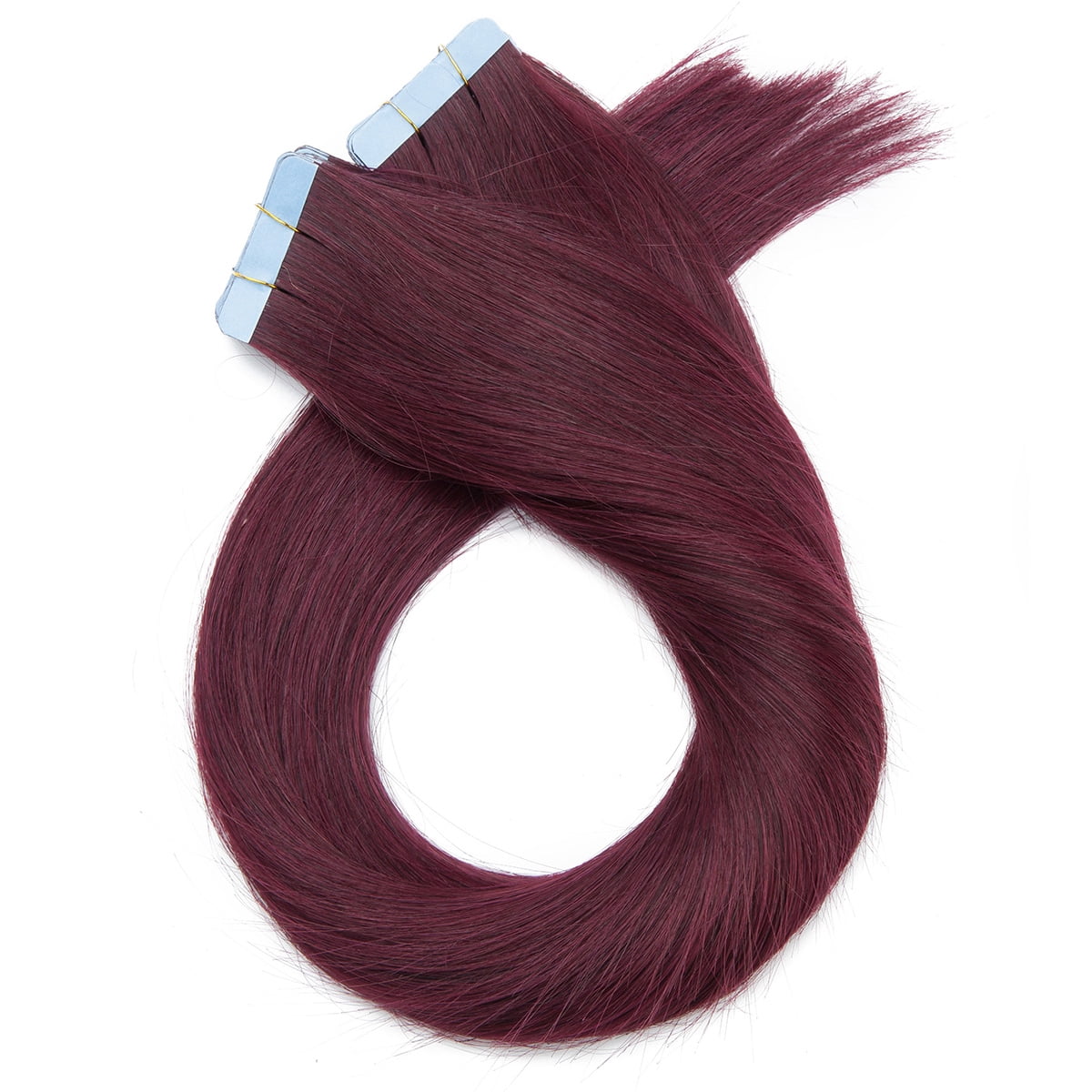 SEGO Ombre Tape in Real Human Hair Extensions Double Side Tape Seamless Skin Weft Rooted Long Straight Silky Thick Hair