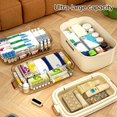 thumbnail image 3 of Caja de Almacenamiento de Medicamentos, Organizador de Botiquín Portátil Plástico de Múltiples , Contenedor para Hogar, Caja de Almacenamiento Pastillas para el Hogar Familiar, 3 of 5