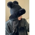 thumbnail image 2 of CoCopeaunt Women Cute Knit Hat Winter Fluffy Plush Lining Soft Warm Hats for Students Girls, 2 of 7