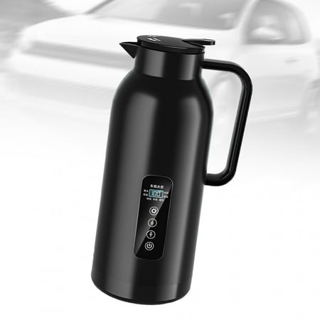 

Tongina Kettle Water Boiler Travel Kettle LCD Display Screen Large Capacity Heater Heating Kettle for Outdoor Road Trip Car Home Use