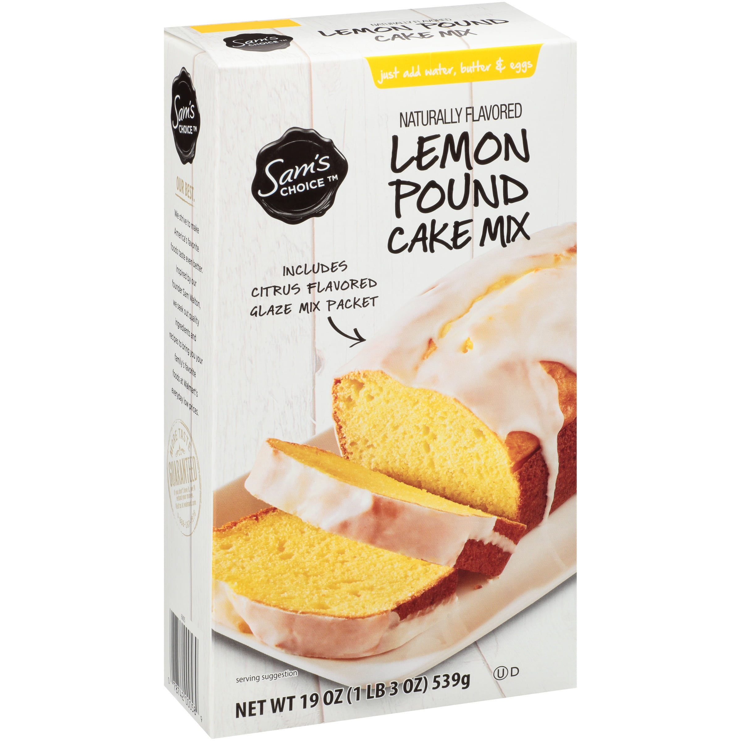 Sam's Choice Lemon Pound Cake Mix, 19 oz Walmart Inventory Checker