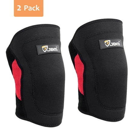 JBM 2 Pack Knee Brace Pads Patella Support Knee Stabilizer Safe Breathable Comfortable Flexible Impact Resistance Pain Relief for Running Basketball Football Soccer Volleyball Tennis